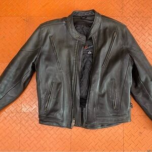 LG Leather Motorcycle Jacket